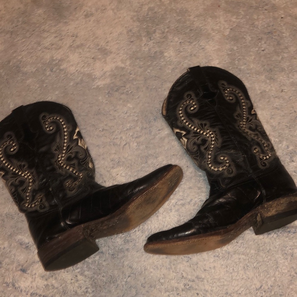 Black Ferrini cowboy Boots Size 10